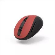 Mouse optic wireless Hama MW-400 V2, ergonomic, rosu/negru
