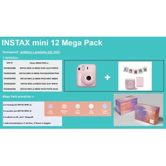 Fujifilm MINI 12 MEGA PACK albastru - Despachetat Fujifilm MINI 12 MEGA PACK albastru - Despachetat