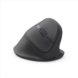 Mouse wireless vertical ergonomic Hama EWM-600R, pentru dreptaci, reîncărcabil, multidispozitiv