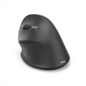Mouse wireless vertical ergonomic Hama EWM-600L, pentru utilizatori stângaci, reîncărcabil, multidispozitiv