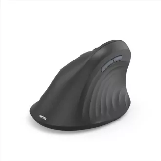 Mouse wireless vertical ergonomic Hama EWM-600L, pentru utilizatori stângaci, reîncărcabil, multidispozitiv