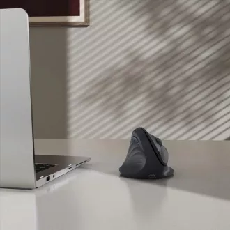 Mouse wireless vertical ergonomic Hama EWM-600L, pentru utilizatori stângaci, reîncărcabil, multidispozitiv