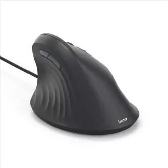 Mouse vertical ergonomic cu fir Hama ECM-500R, pentru dreptaci, negru