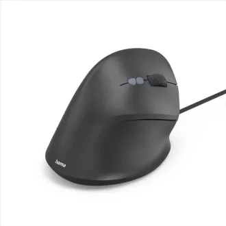 Mouse vertical ergonomic cu fir Hama ECM-500R, pentru dreptaci, negru