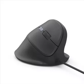 Mouse vertical ergonomic cu fir Hama ECM-500R, pentru dreptaci, negru