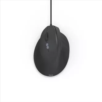 Mouse vertical ergonomic cu fir Hama ECM-500L, pentru stângaci, negru