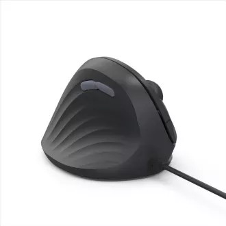 Mouse vertical ergonomic cu fir Hama ECM-500L, pentru stângaci, negru
