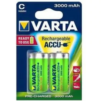 Varta LR14/2BP 3000 mAh Gata de utilizare (Blister 2 buc)