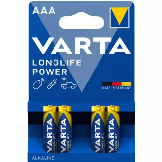 Varta LR03/4BP Longlife POWER (ENERGIE ÎNALTĂ) (Blister 4 buc.)