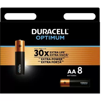 Baterii Duracell OPTIMUM AA 1500 K8, pachet de 8