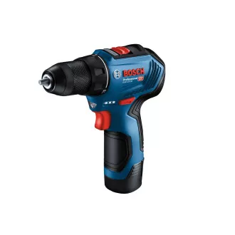 BOSCH GSR 12V-30, șurubelniță de găurit fără fir, 0 - 420 / 0 - 1.600 rpm, 8 mm, set de biți și burghie, geantă BOSCH GSR 12V-30, șurubelniță de găurit fără fir, 0 - 420 / 0 - 1.600 rpm, 8 mm, set de biți și burghie, geantă