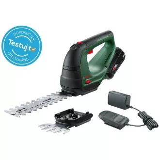 BOSCH AdvancedShear 18V-10, set de foarfece fără fir pentru arbuști și iarbă, 18 V, lungime 20 cm, baterie BOSCH AdvancedShear 18V-10, set de foarfece fără fir pentru arbuști și iarbă, 18 V, lungime 20 cm, baterie