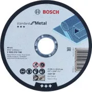 Roată de tăiere dreaptă BOSCH Standard pentru metal, A 60 T BF, 125 mm, 22, 23 mm, 1 mm