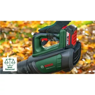 BOSCH AdvancedLeafBlower 36V-750, suflantă de frunze fără fir, 36 V, debit 100 - 200 km/h, baterie 2.0 Ah
