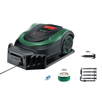 Bosch Indego M+ 700, robot de tuns iarba, 18 V, inaltime de taiere 30 - 50 mm, suprafata pana la 700 m2 Bosch Indego M+ 700, robot de tuns iarba, 18 V, inaltime de taiere 30 - 50 mm, suprafata pana la 700 m2