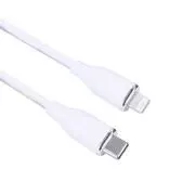 Cablu Solight USB-C/Lightning, conector USB-C - conector Lightning, silicon, 1m