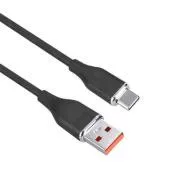 Cablu Solight USB-C, conector USB 2.0 A - conector USB-C 3.1, silicon, 1m