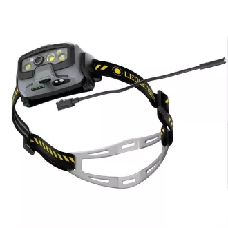 Lanternă frontală de lucru Ledlenser HF8R, galbenă Lanternă frontală de lucru Ledlenser HF8R, galbenă