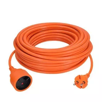 Cablu flexibil Solight 1z - conector, 10m, 2 x 1, 5mm2, portocaliu