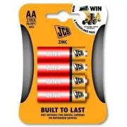 Baterie JCB cu clorură de zinc R06, ambalaj blister cu 4 bucăți.