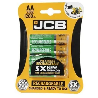 JCB RTU NiMH AA/R06, min. 1200mAh, preîncărcați, blister 4 buc. JCB RTU NiMH AA/R06, min. 1200mAh, preîncărcați, blister 4 buc.