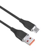 Cablu Solight USB-C, conector USB 2.0 A - conector USB-C 3.1, silicon, 2m