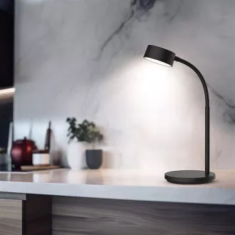Lampă de masă LED Solight, 4.5W, 300lm, 3CCT, neagră, bază
