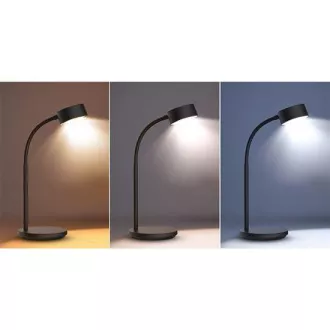 Lampă de masă LED Solight, 4.5W, 300lm, 3CCT, neagră, bază