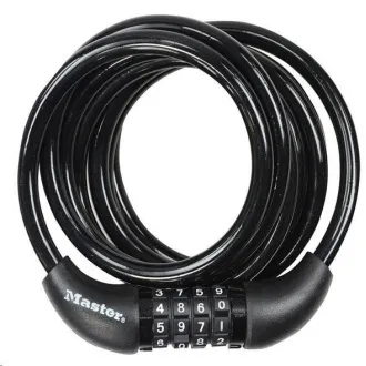 Lacăt de bicicletă cu combinație spiralată Master Lock 8221EURDPRO - 1,8 m Lacăt de bicicletă cu combinație spiralată Master Lock 8221EURDPRO - 1,8 m