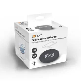 Încărcător wireless încorporat Solight 15W, negru Încărcător wireless încorporat Solight 15W, negru