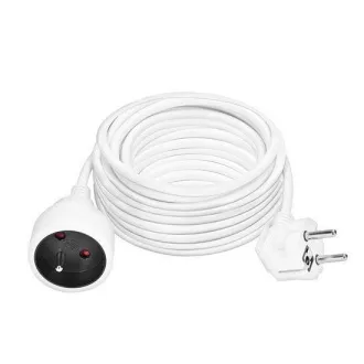 Prelungitor Solight 1z - conector, 15m, 3 x 1, 5mm2, alb Prelungitor Solight 1z - conector, 15m, 3 x 1, 5mm2, alb