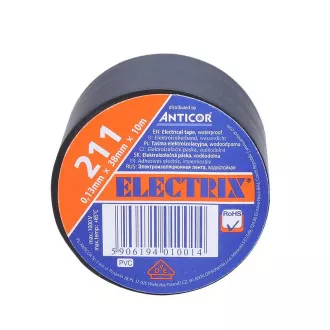 Bandă izolatoare Solight, 38mm x 0.13mm x 10m, neagră