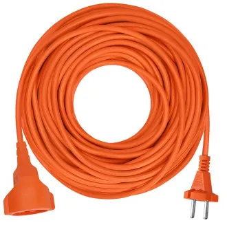 Cablu flexibil Solight 1z - conector, 15m, 2 x 1, 5mm2, portocaliu