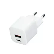 Încărcător rapid Solight USB-C + USB-A GaN 20W PD