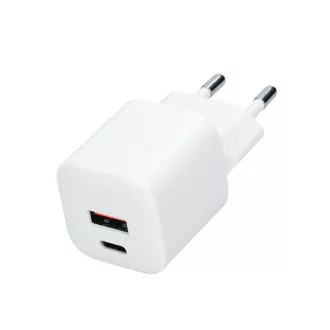 Încărcător rapid Solight USB-C + USB-A GaN 20W PD