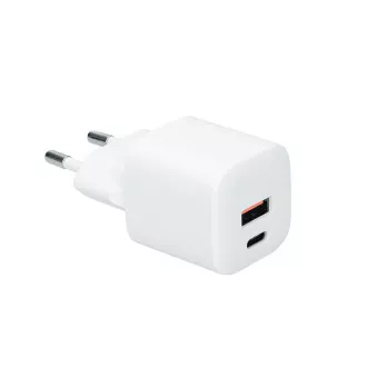 Încărcător rapid Solight USB-C + USB-A GaN 20W PD