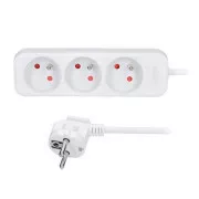 Prelungitor Solight 3m, 3 prize, 16A/3680W, PVC, alb