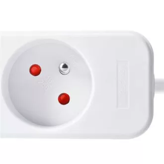 Prelungitor Solight 3m, 3 prize, 16A/3680W, PVC, alb