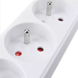 Prelungitor Solight 3m, 3 prize, 16A/3680W, PVC, alb