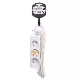 Prelungitor Solight 3m, 3 prize, 16A/3680W, PVC, alb