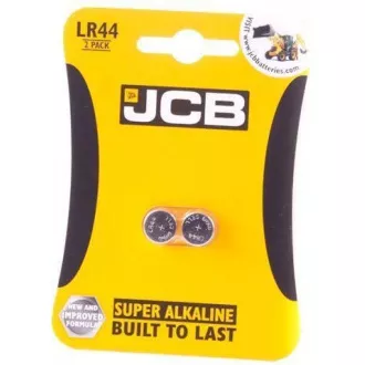 Baterii alcaline JCB LR44, blister 2 buc.