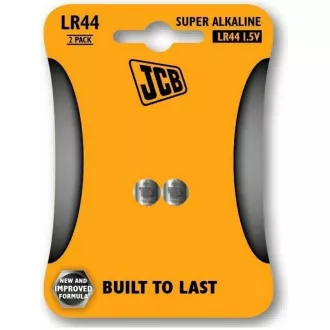 Baterii alcaline JCB LR44, blister 2 buc.
