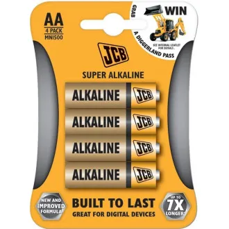 Baterie alcalină JCB SUPER LR06, blister 4 buc.