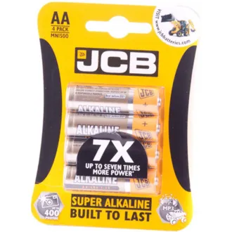 Baterie alcalină JCB SUPER LR06, blister 4 buc.
