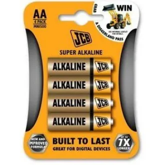 Baterie alcalină JCB SUPER LR06, blister 4 buc.