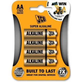 Baterie alcalină JCB SUPER LR06, blister 4 buc.