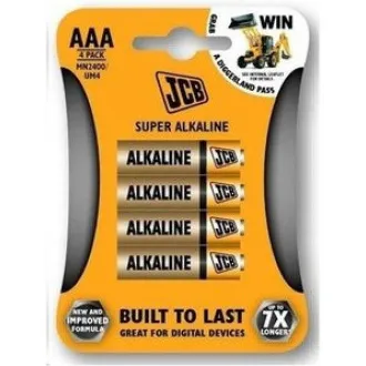 Baterie alcalină JCB SUPER LR03, blister 4 buc.