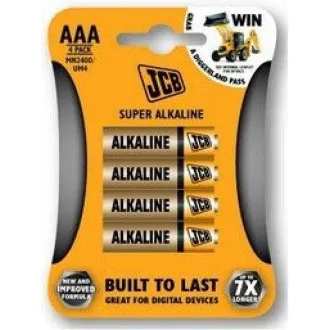Baterie alcalină JCB SUPER LR03, blister 4 buc.