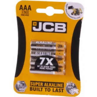 Baterie alcalină JCB SUPER LR03, blister 4 buc.