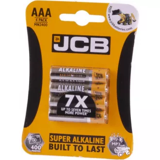 Baterii alcaline JCB SUPER LR03, blister 8 buc.